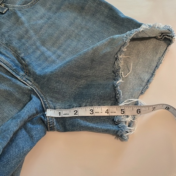 Paige Denim Sarah Longline Shorts High Rise Size 29 - Picture 6 of 16